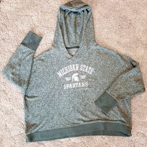 Michigan State Spartans cropped hoodie